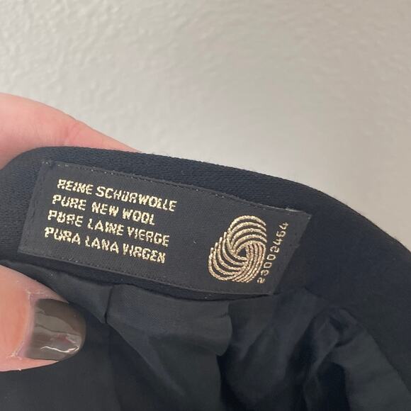 NWT Escada Black Wool Rock Skirt A-Line | DE 38 or US 8 - Picture 4 of 8